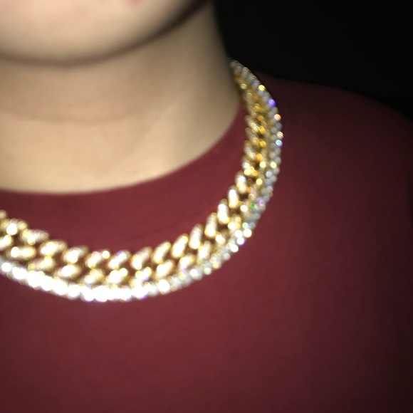 iced out cuban link 24 inch - Picture 6 of 7